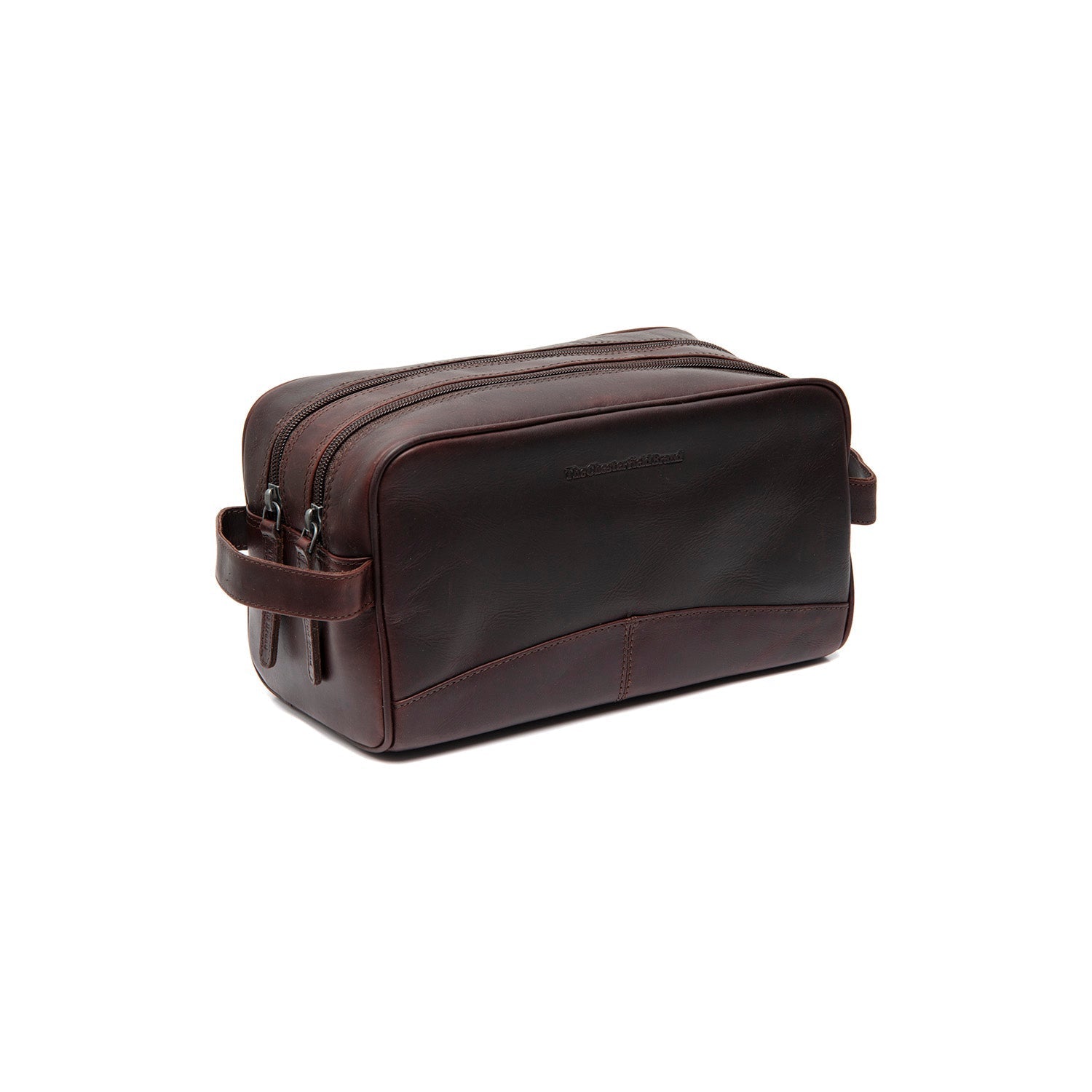 Gift Set Leather Toiletry Bag Brown Stacey with Rituals Shower Foam