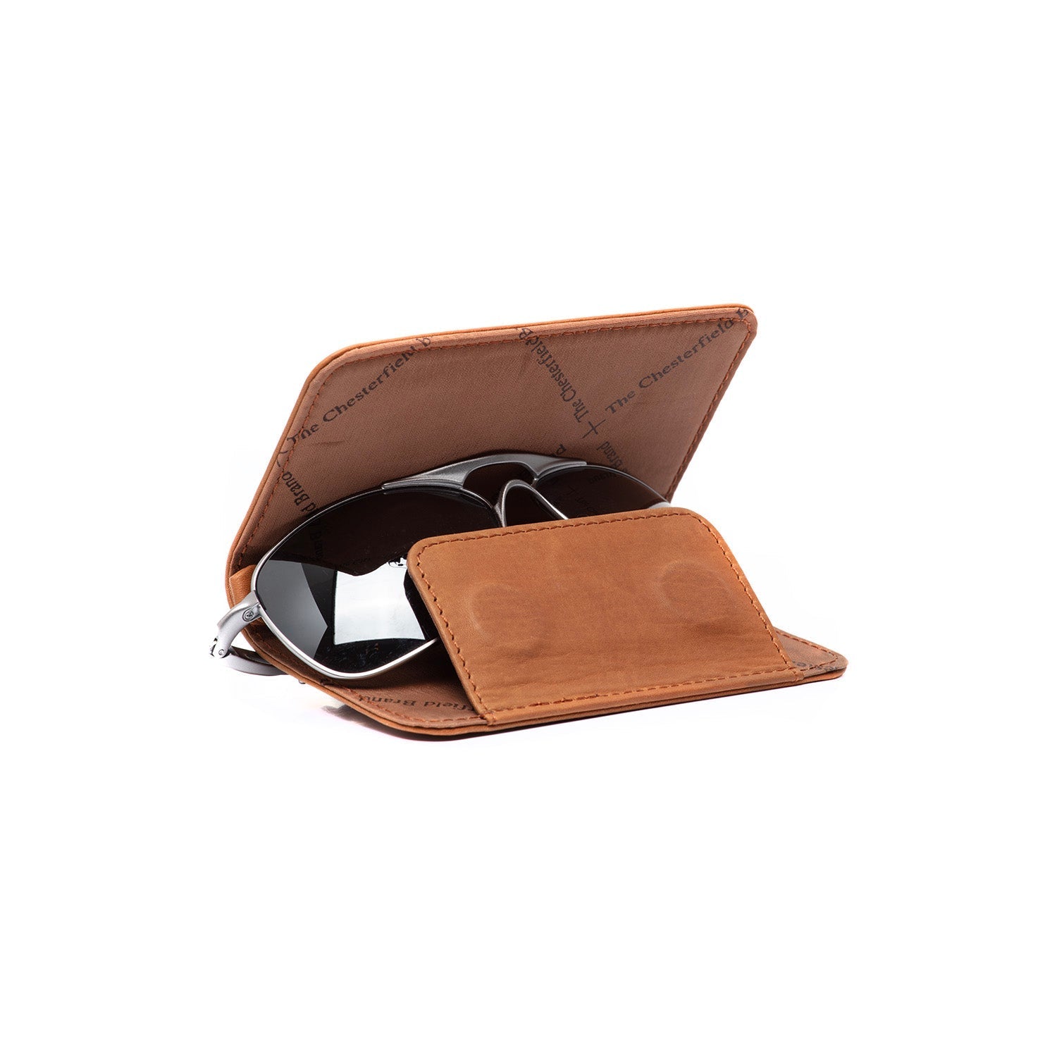 Gift Set Leather Card Holder Cognac Leicester