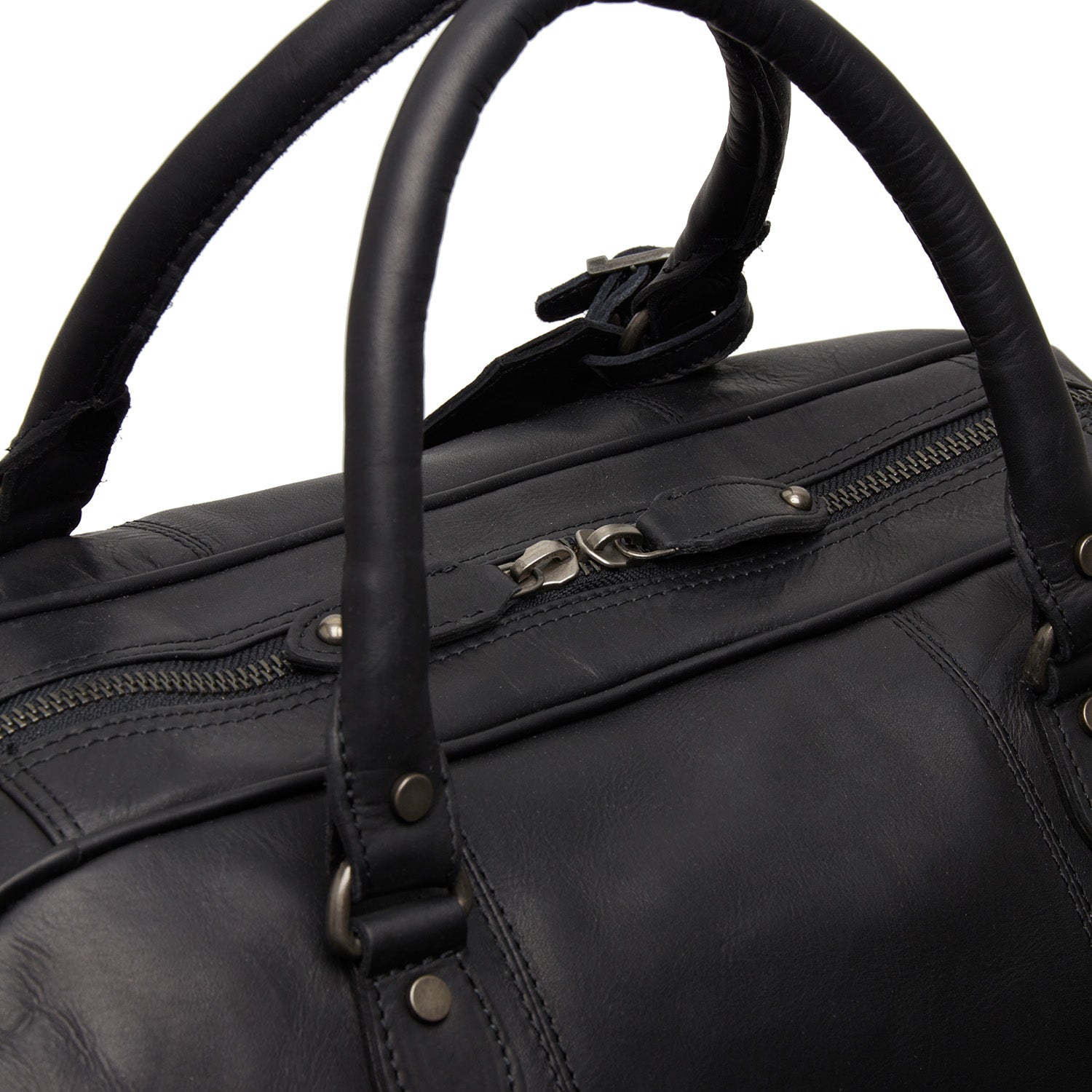Leather Travel Bag Black Liam