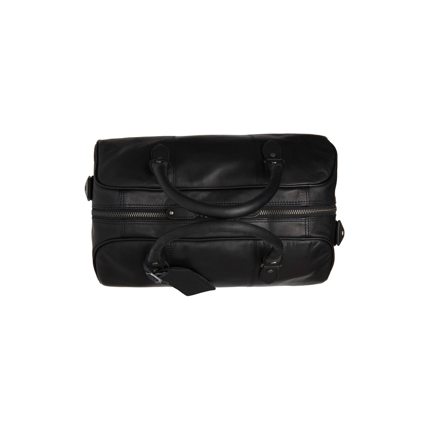 Leather Travel Bag Black Liam