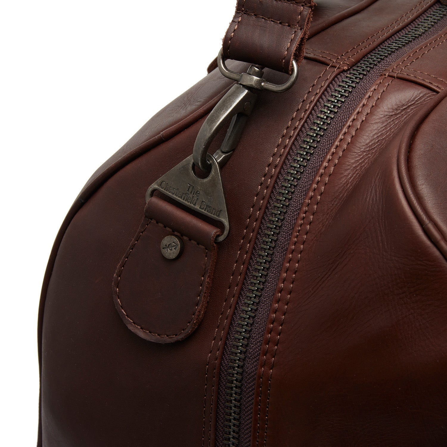 Leather Travel Bag Brown Liam