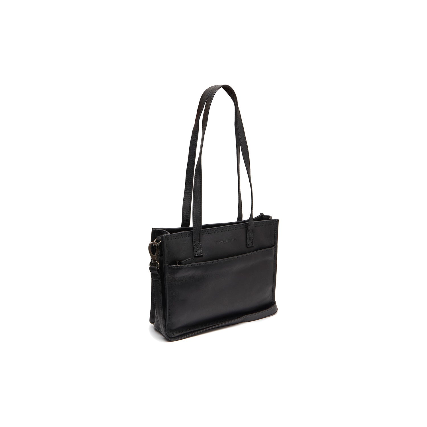 Leather Shopper Black Estella