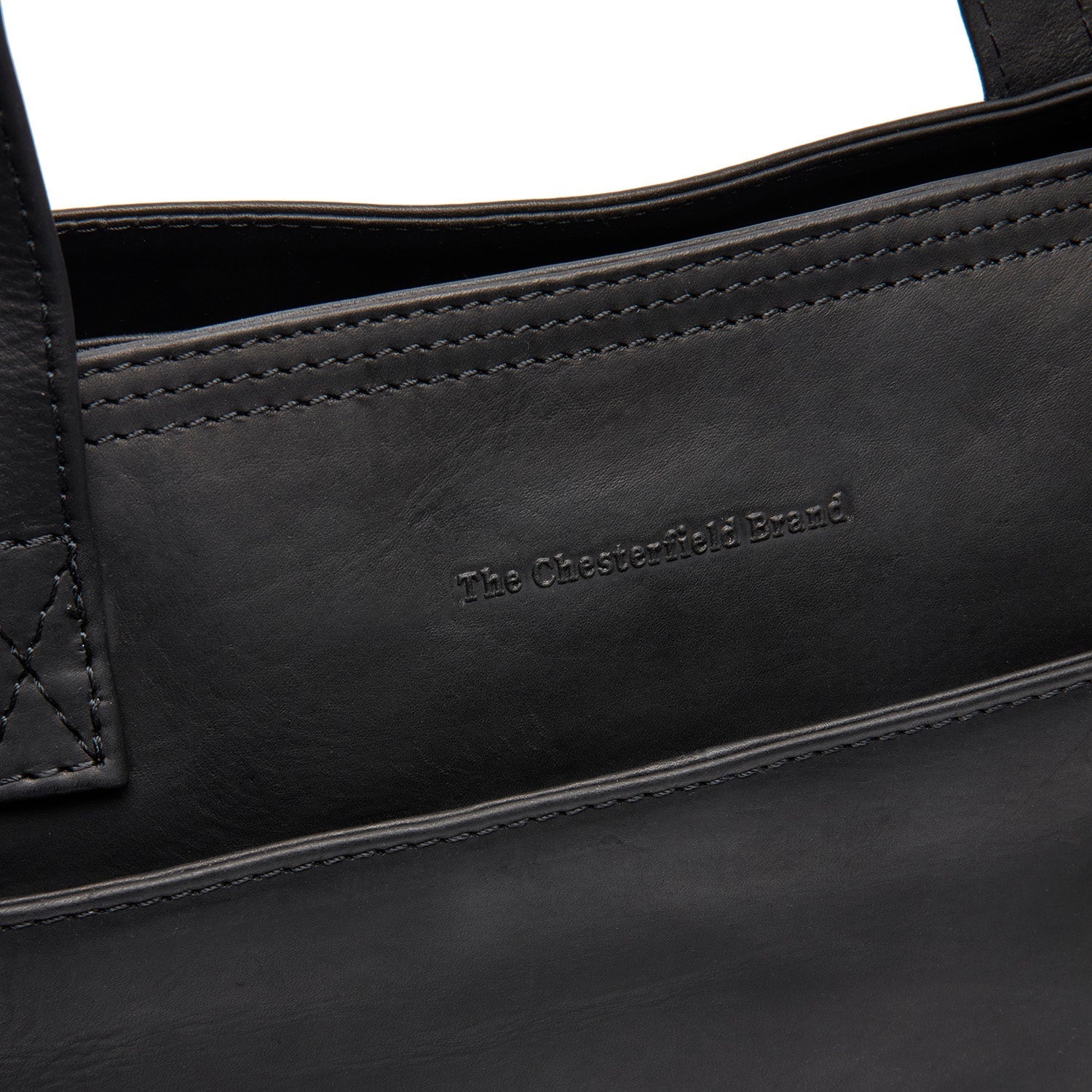 Leather Shopper Black Adana