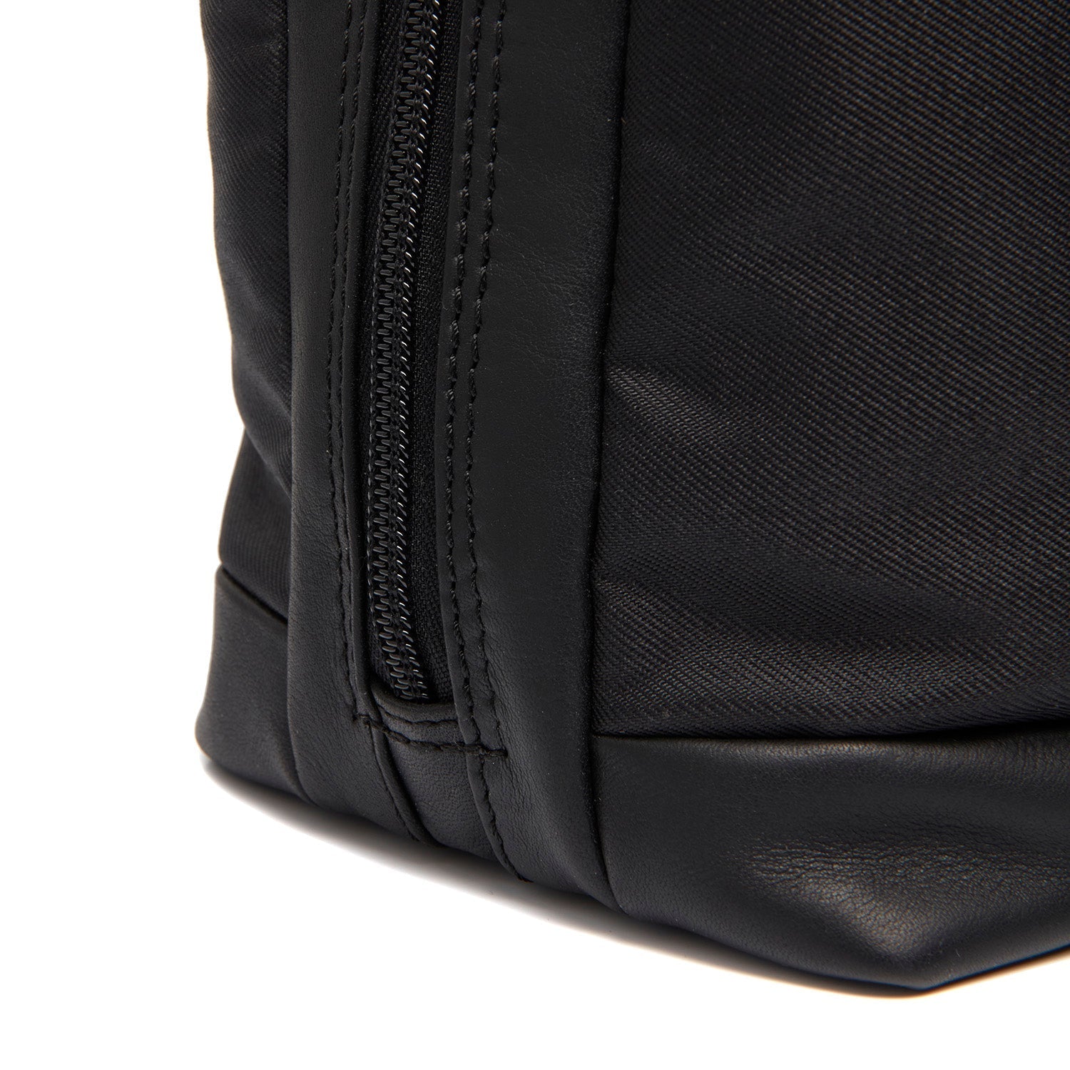 Leather Shopper Black Lavik