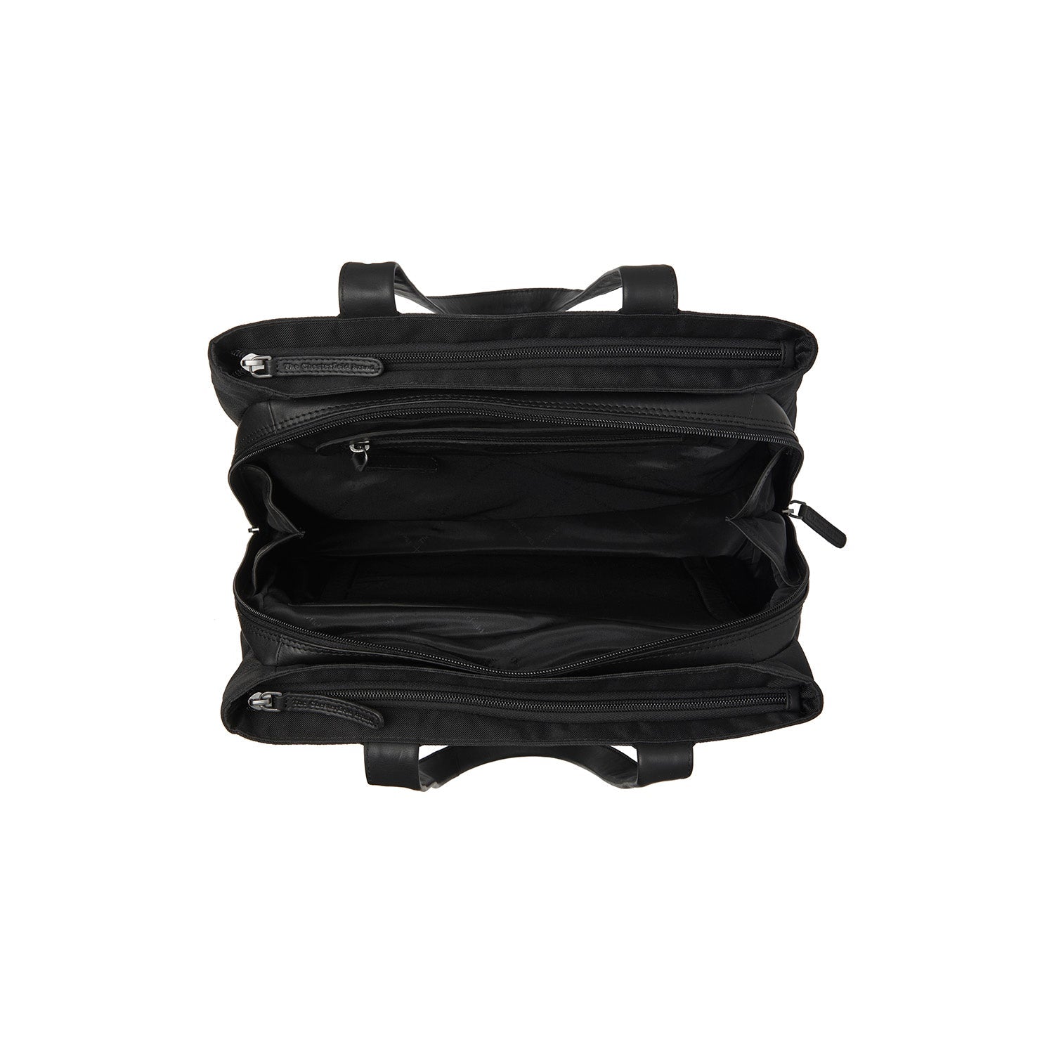 Leather Shopper Black Lavik
