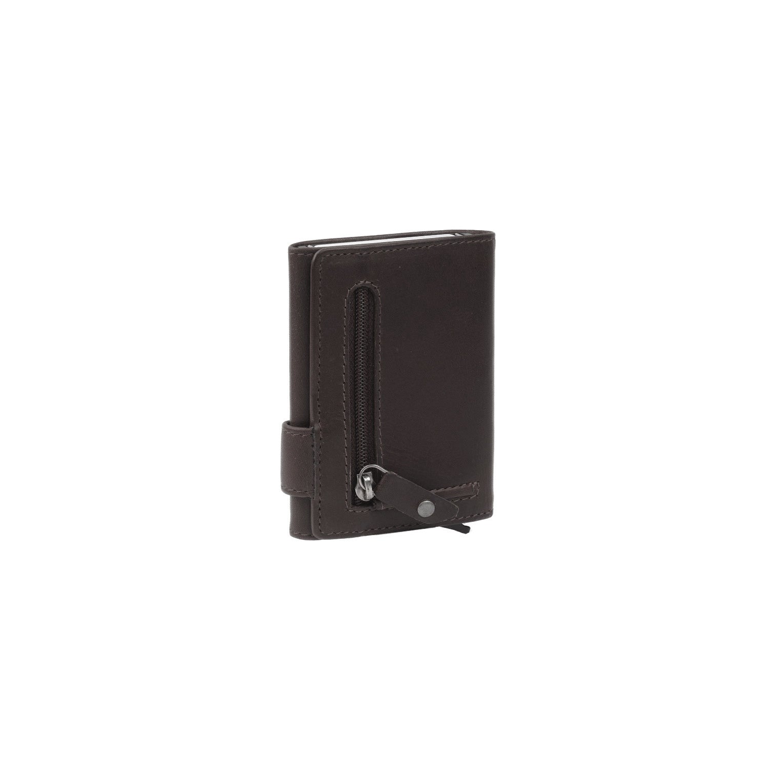 Gift Set Leather Card Holder Brown Leicester