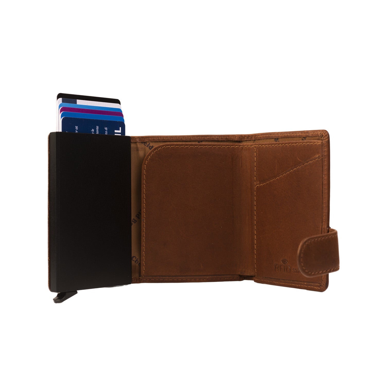 Gift Set Leather Card Holder Cognac Leicester