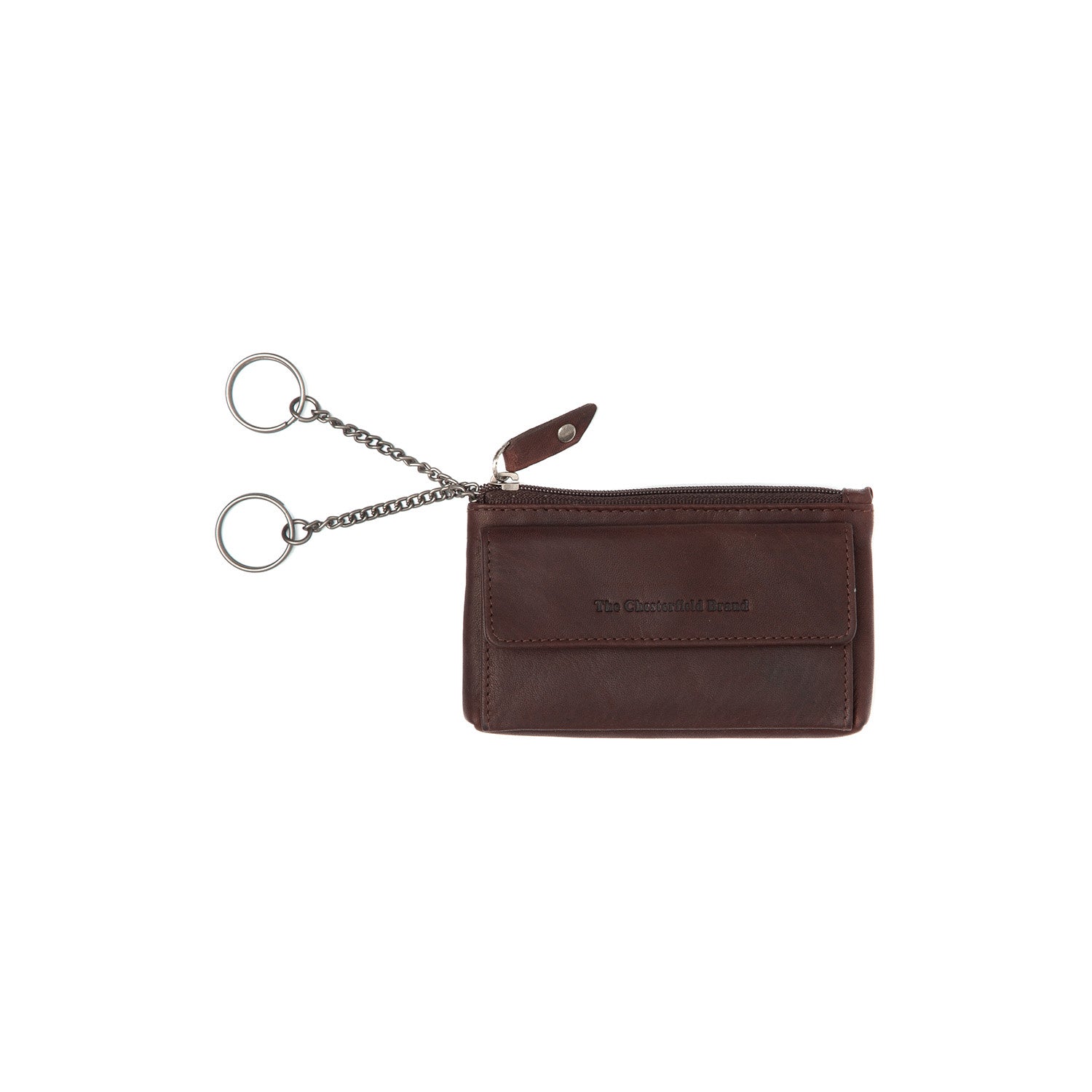 Gift Set Leather Card Holder Brown Leicester