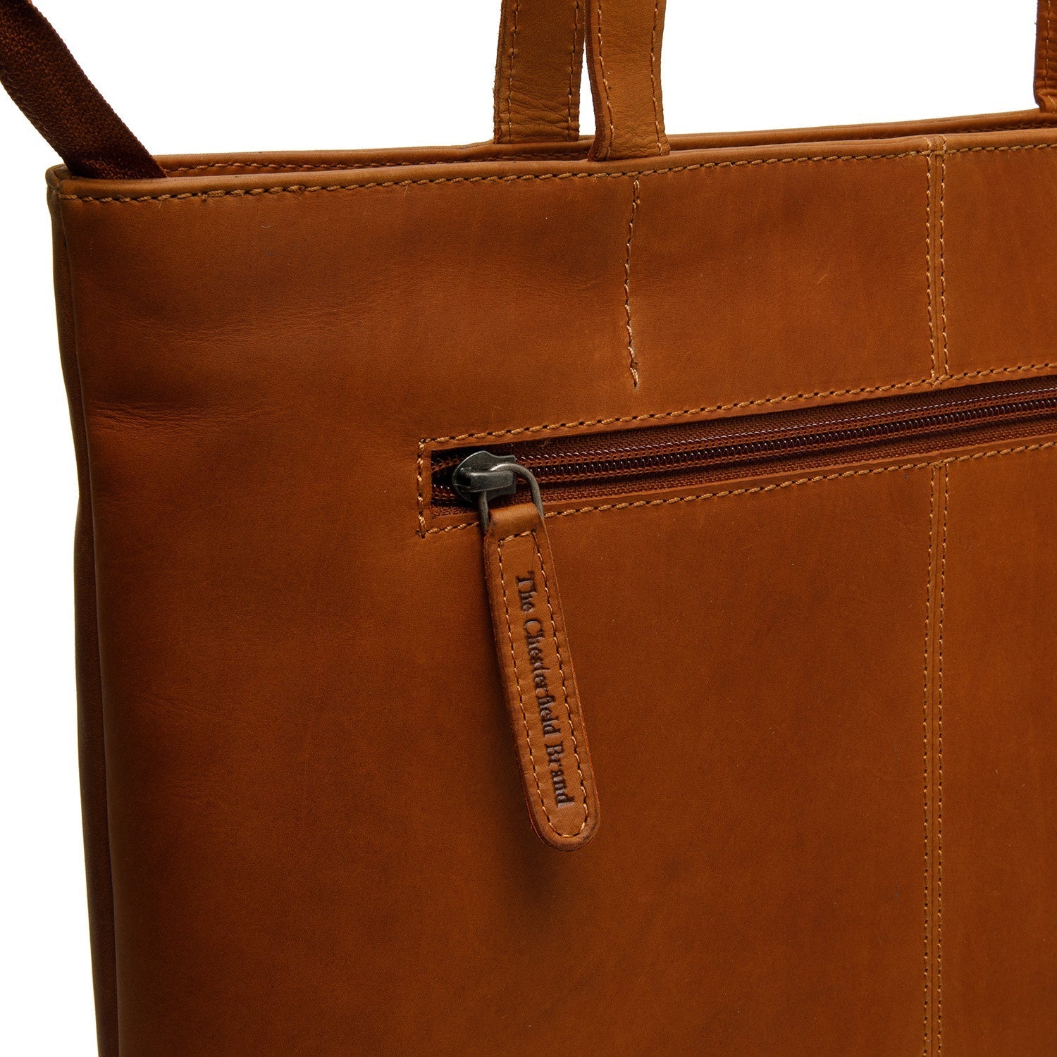 Leather Shopper Cognac Emilia