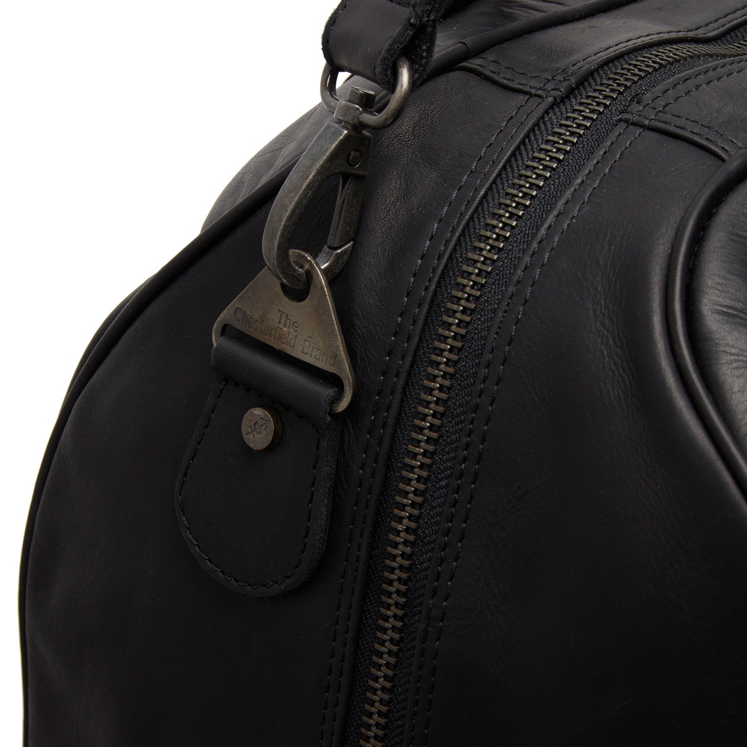 Leather Travel Bag Black Liam