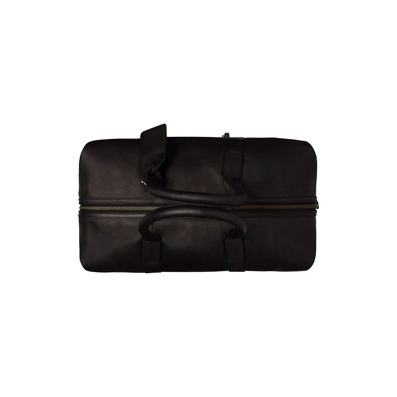 Leather Travel Bag Black Portsmouth