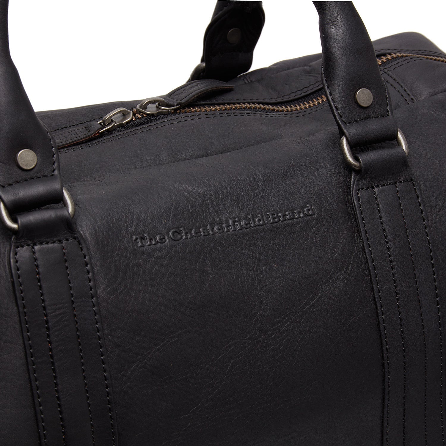 Leather Travel Bag Black Perth
