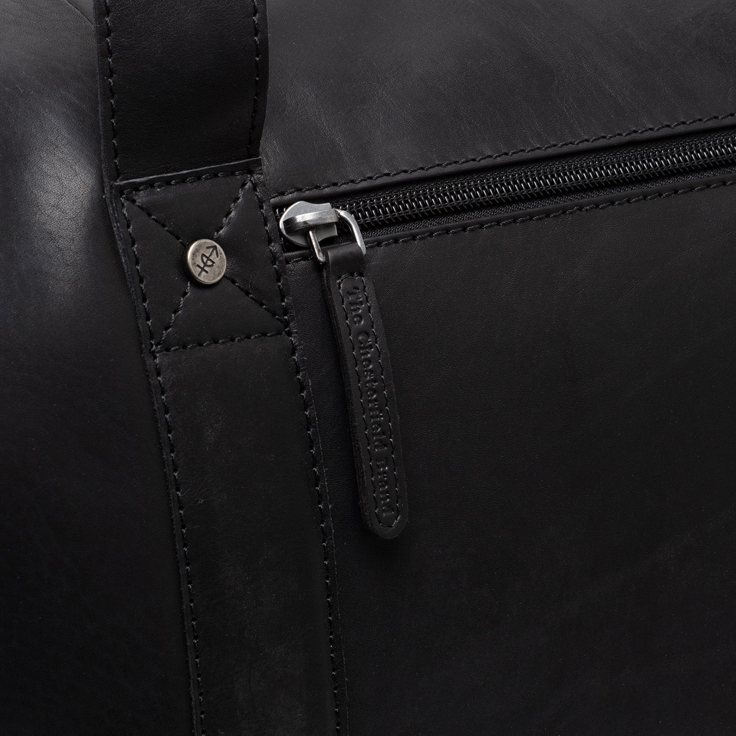Leather Travel Bag Black Conor