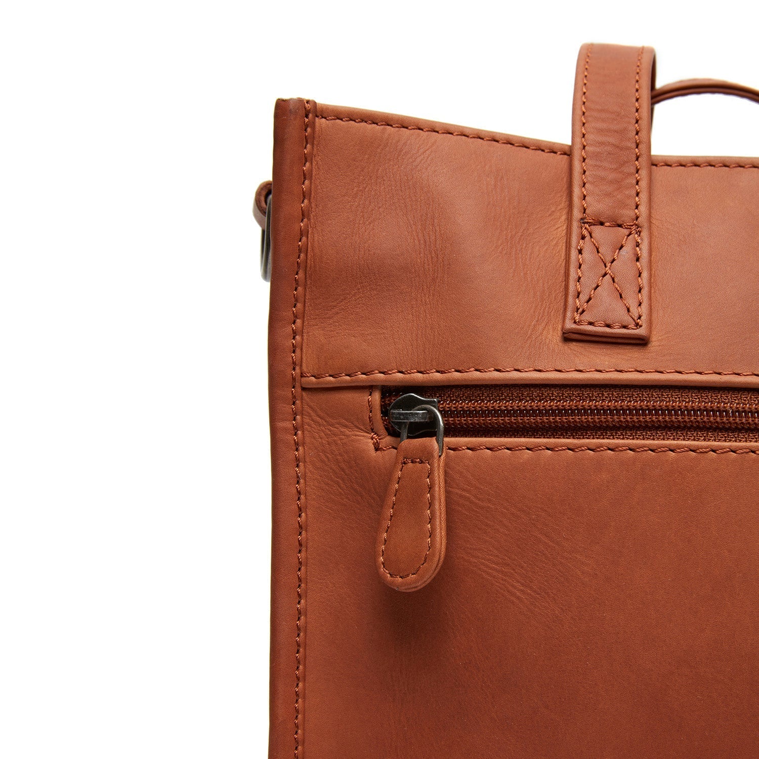 Leather Shopper Cognac Estella