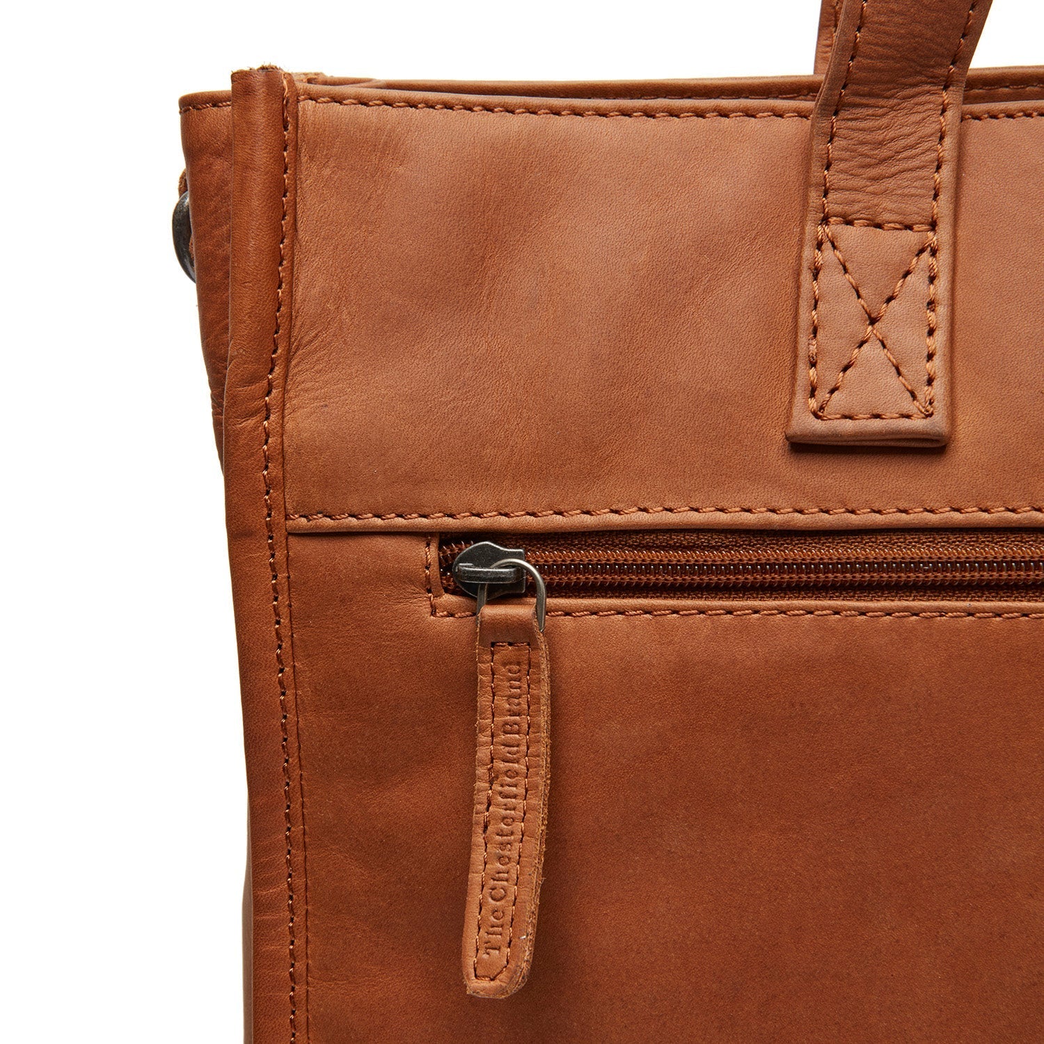 Leather Shopper Cognac Adana
