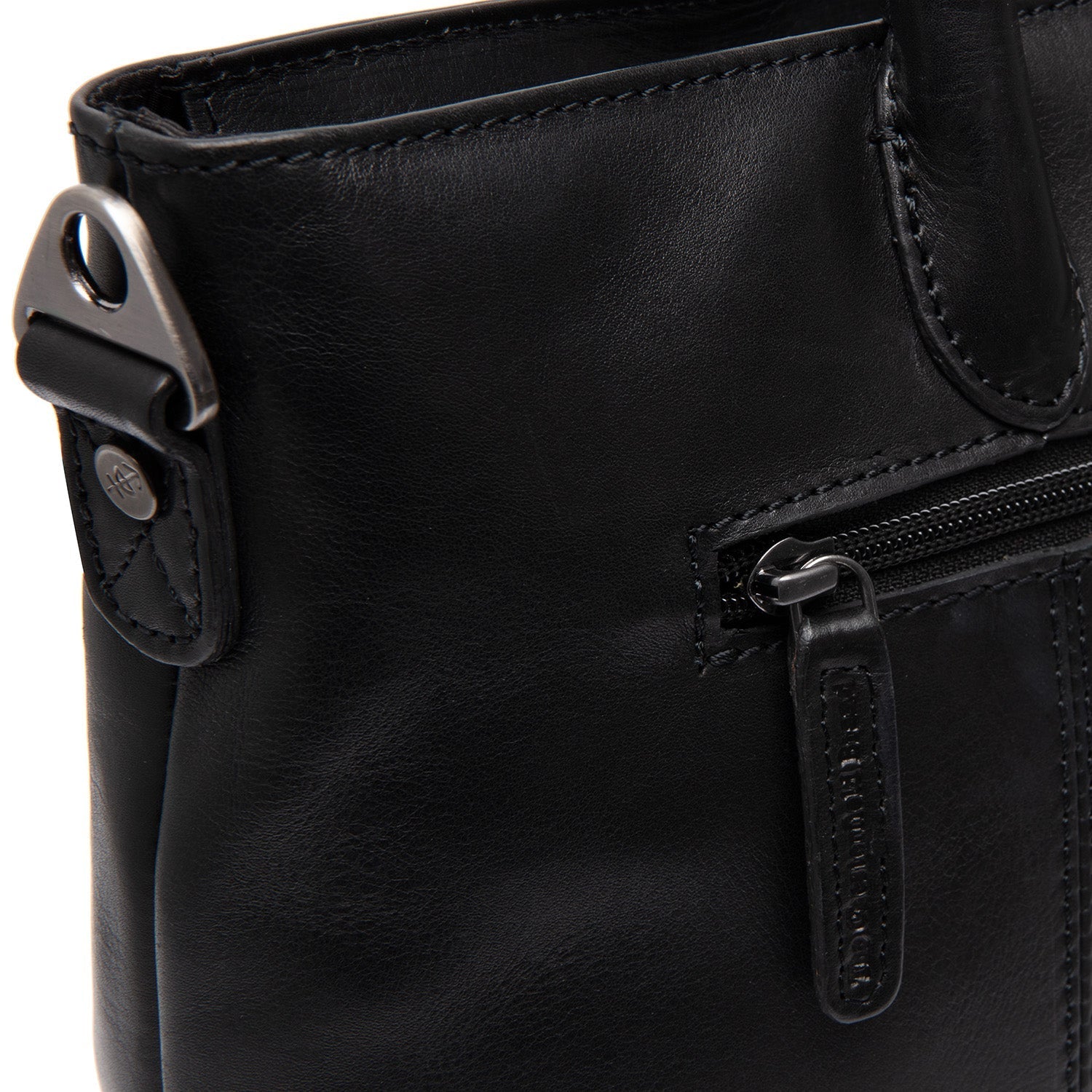 Leather Shopper Black Pergamino