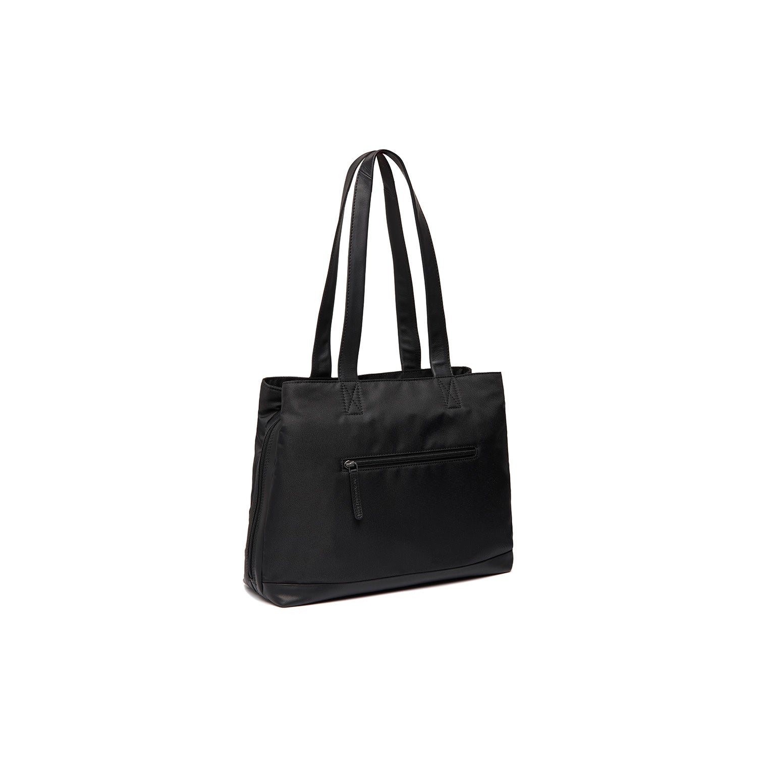 Leather Shopper Black Lavik