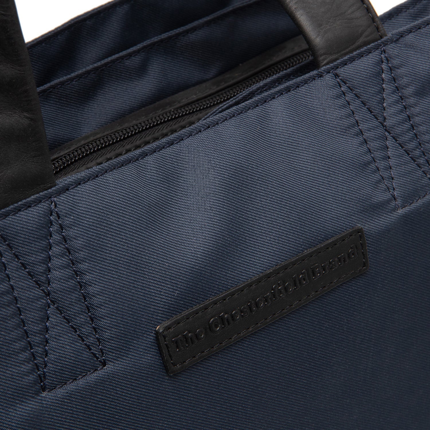 Leather Shopper Navy Lavik