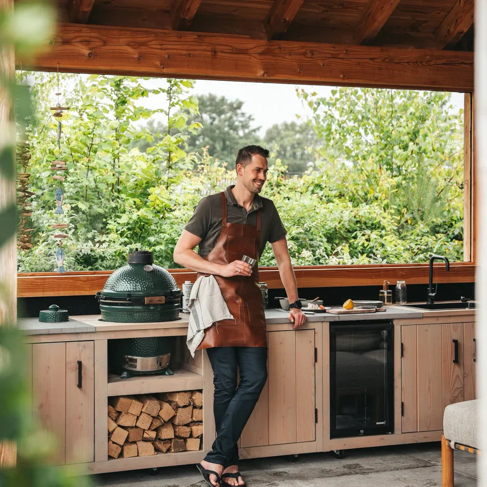 Leather Apron Cognac Churrasco