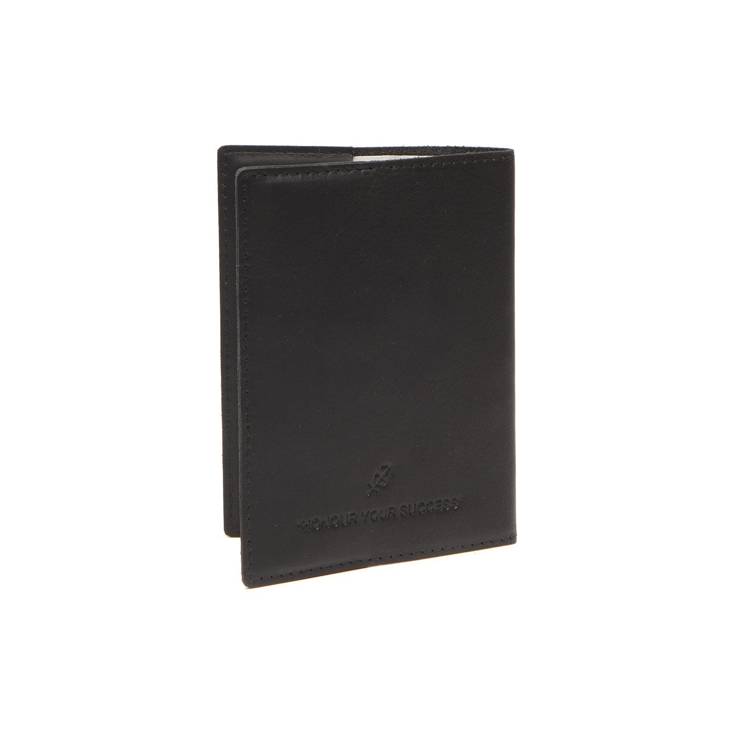 Gift Set Leather Card Holder Black Leicester