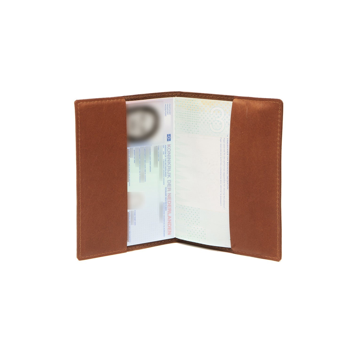 Gift Set Leather Card Holder Cognac Leicester