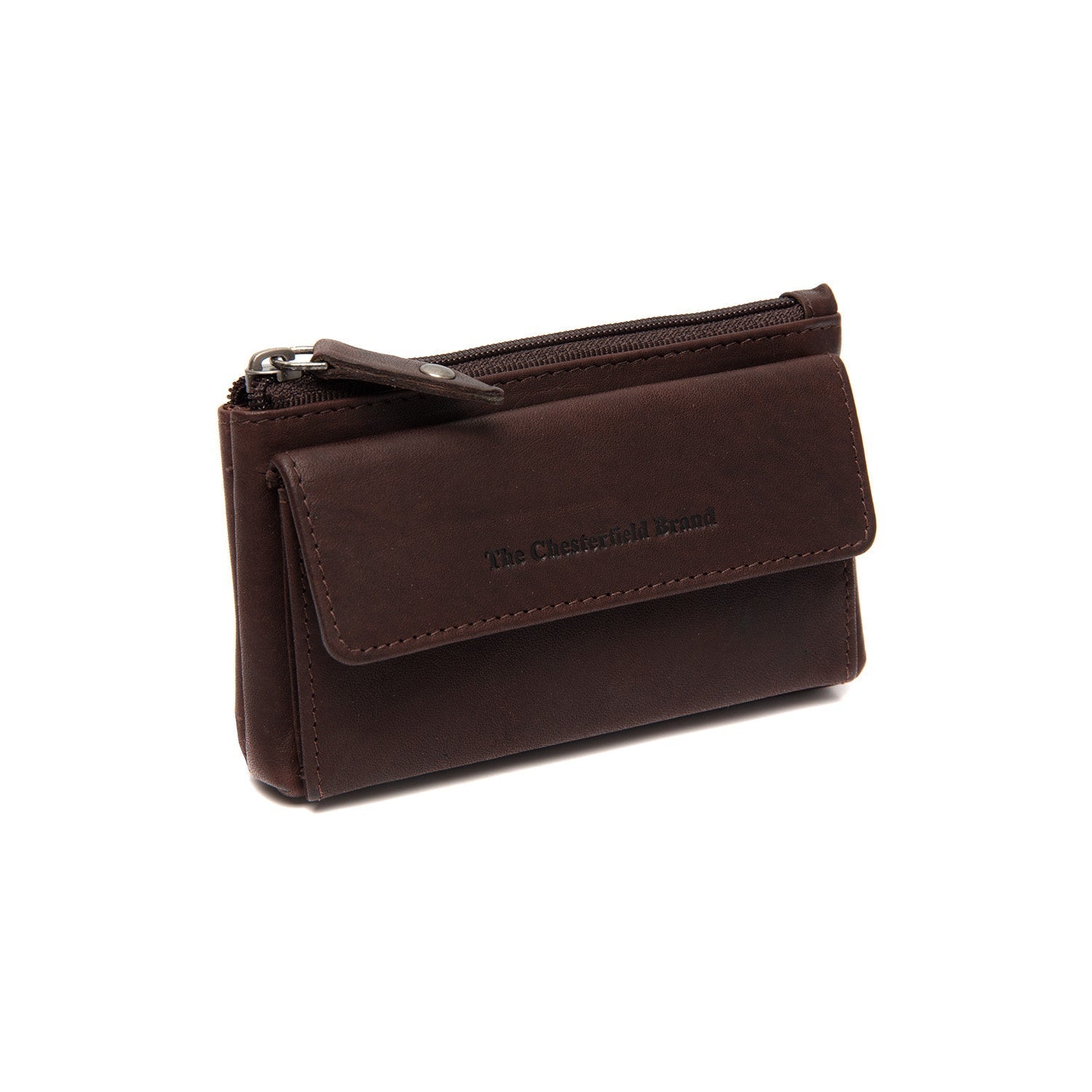 Gift Set Leather Card Holder Brown Leicester