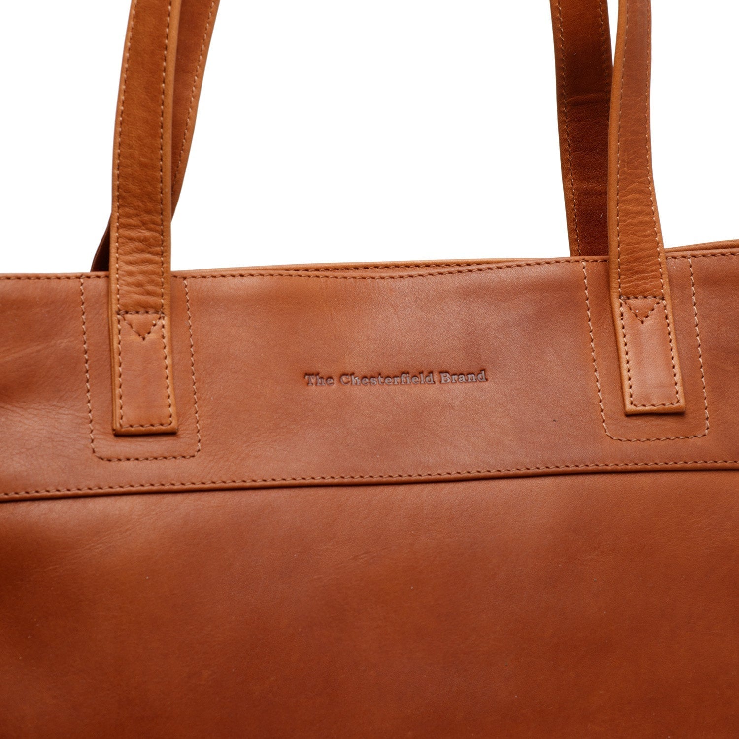 Leather Shopper Cognac Nola