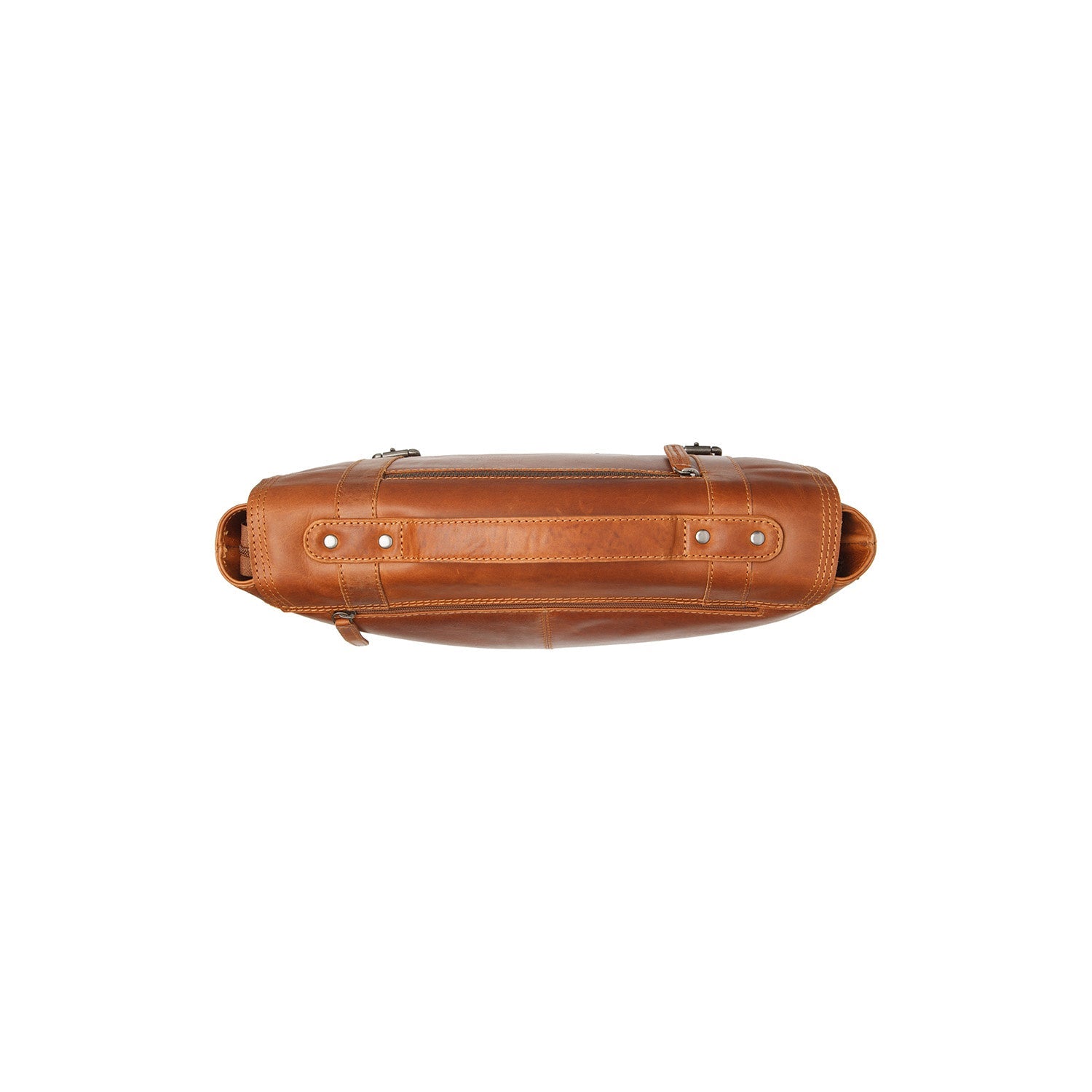Leather Laptop Bag Cognac Veneto