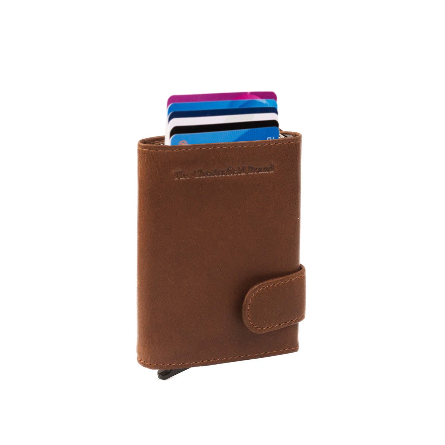 Gift Set Leather Card Holder Cognac Leicester